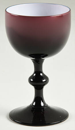 COL13 Amethyst (Cased White Bowl) Wine Glass