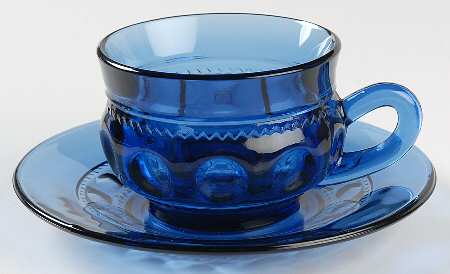 Color Crown Sapphire Blue Cup & Saucer Set