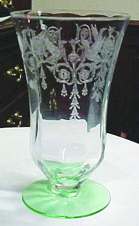 Harding Green (Green Stem, Stem 22) by Central Glass Works