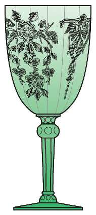 Apple Blossom Emerald Green (Lt Green, Stem 3135) by Cambridge