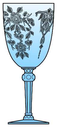 Apple Blossom Blue (Light Blue Stem 3135) by Cambridge