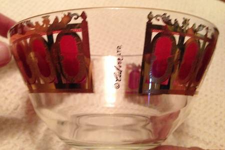 Cranberry Scroll Small Fruit Dessert Bowl