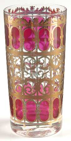 Cranberry Scroll 12 Oz Flat Tumbler