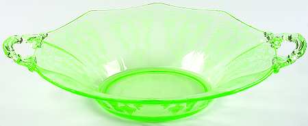 Etch 733 Emerald Green (Stem 3115) 13" Handled Bowl
