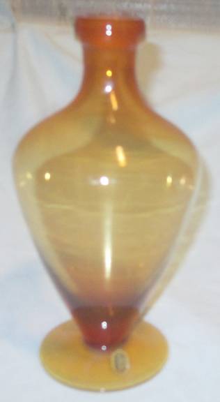 1321 Amber Decanter No Stopper