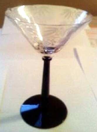 Rosalie Black Clear Champagne/Tall Sherbet