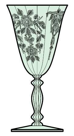 Apple Blossom Emerald Green (Stem 3130) by Cambridge