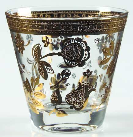 Gold Chantilly 8 Oz Flat Tumbler