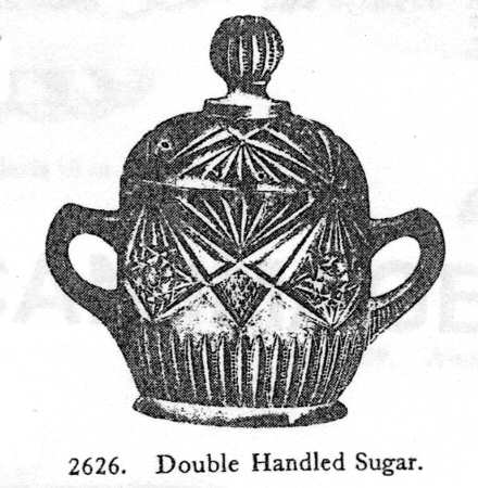 2626 Clear Sugar Bowl & Lid
