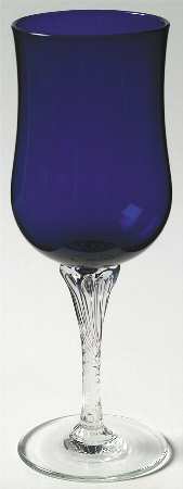 Saturn Blue Wine Glass