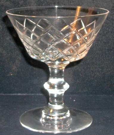 Block Diamond Champagne/Tall Sherbet by Clapperton's