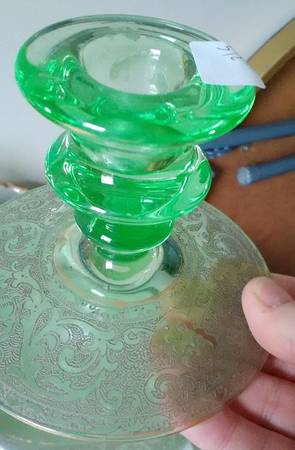 Etch 725 Green (No Trim) Single Light Candlestick