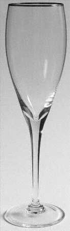 Pensee Platine Fluted Champagne by Cristal de Sevres