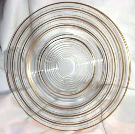 Gold Bands Twin Underplate for Salad Dressing Set