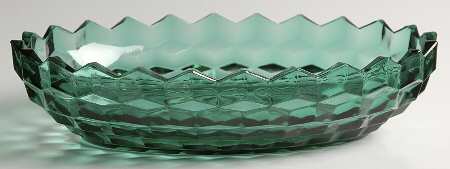 Whitehall Teal Green Oval Bowl