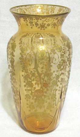 Diane Amber (Stem 3122, Gold Encrusted) by Cambridge