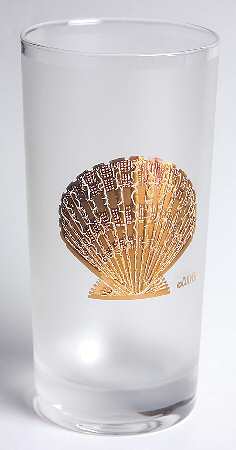 Shell Gold 12 Oz Flat Tumbler