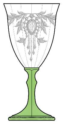 Etch 405 Green (Stem 3025) by Cambridge