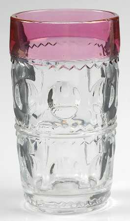Cranberry Crown Highball Glass