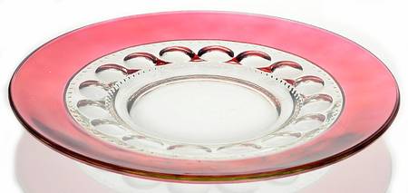 Cranberry Crown 8" Salad Plate