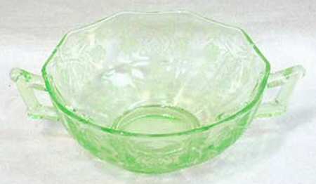 Rosalie Green (Light Emerald) Cream Soup Bowl Only