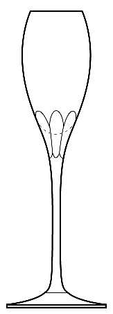 CTE4 Fluted Champagne