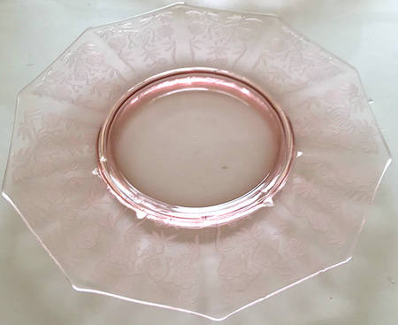 Rosalie Clear Pink 8" Salad Plate