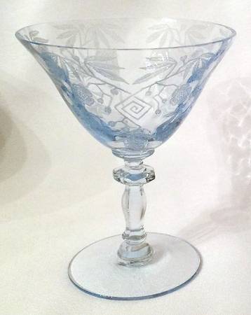 Rosalie Blue (Stem 3120) Low Sherbet