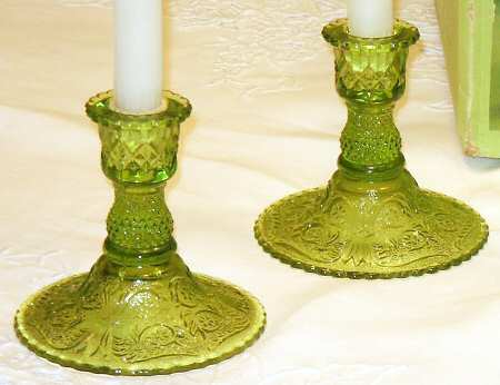 Sandwich Green (Lime Avocado) Single Light Candlestick