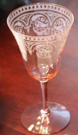 Etch 704 (Pink, No Trim) Water Goblet