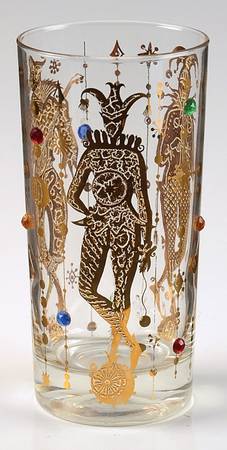Mardi Gras Highball Glass