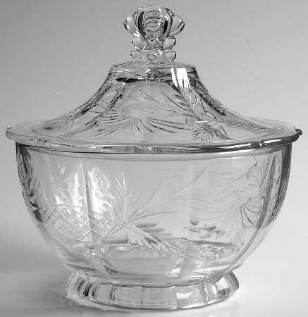 Cut 1064 Footed Candy Box & Lid