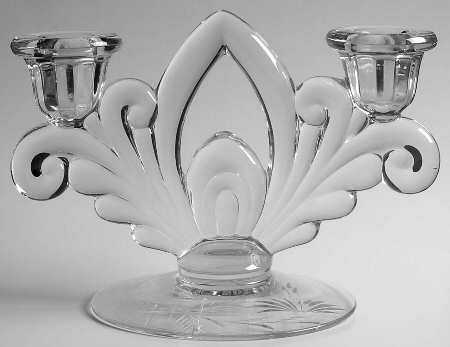 Cut 1064 6" Double Light Candlestick
