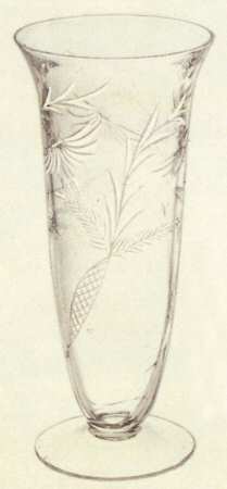Cut 1064 11" Footed Vase