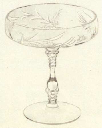 Cut 1064 Round Compote (Height X Width)