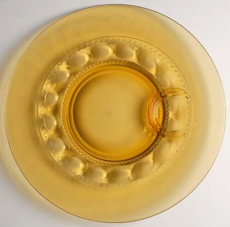COLor Crown Citron (Yellowish Green) Snack Plate No Cup