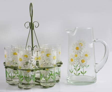 Daisy (8 Piece) Lemonade Set (PIT48, 6 TUM10, Mtl Stand)