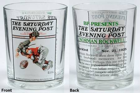 Saturday Evening Post (2) 13 Oz Flat Tumbler by Curtis Publishing Co