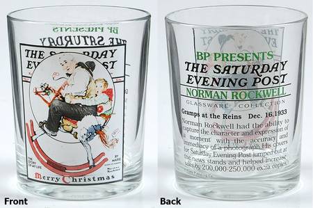 Saturday Evening Post (2) 13 Oz Flat Tumbler by Curtis Publishing Co