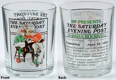 Saturday Evening Post (2) 13 Oz Flat Tumbler by Curtis Publishing Co