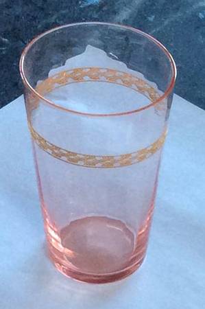 Decoration 613 Pink Flat Juice Glass