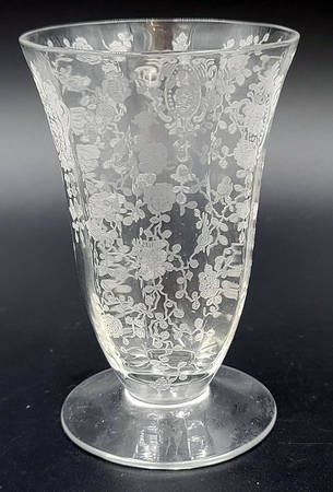 Rose Point Clear (Stem #3130) Juice Glass