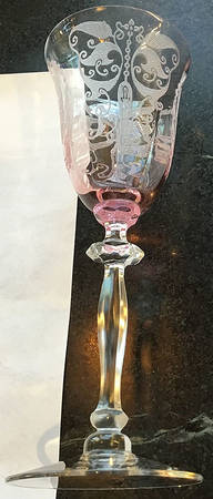 Majestic (Stem 3120, Pink Bowl) Wine Glass