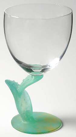 Cactus Water Goblet by Daum
