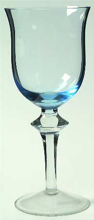 Aurora Light Blue Wine Glass