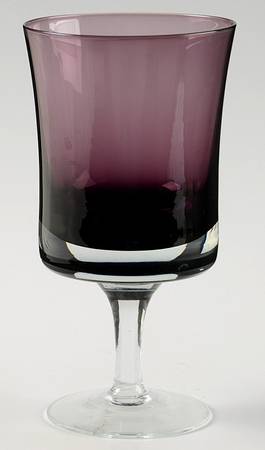 Mirage Plum Water Goblet