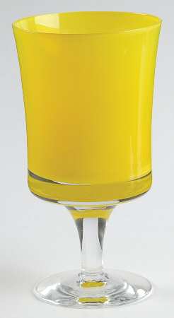 Mirage Yellow Water Goblet