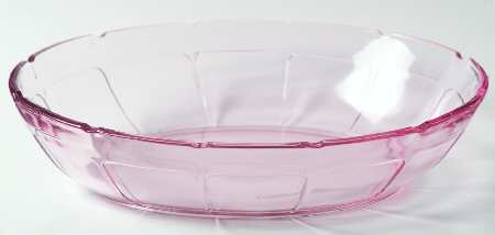 Victory Pink (No Trim) Oval Vegetable Bowl