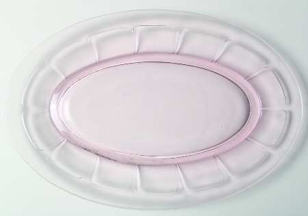 Victory Pink (No Trim) 12" Oval Platter