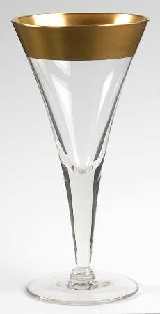 Golden Band Wine Glass